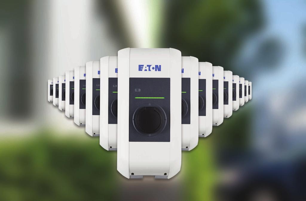 8 EATON sprawia, że e-mobilność jest możliwa Jednostka nadrzędna + 15 jednostek podrzędnych Do użytku komercyjnego Do zastosowań jednofazowych i trójfazowych Inteligentne zarządzanie obciążeniem