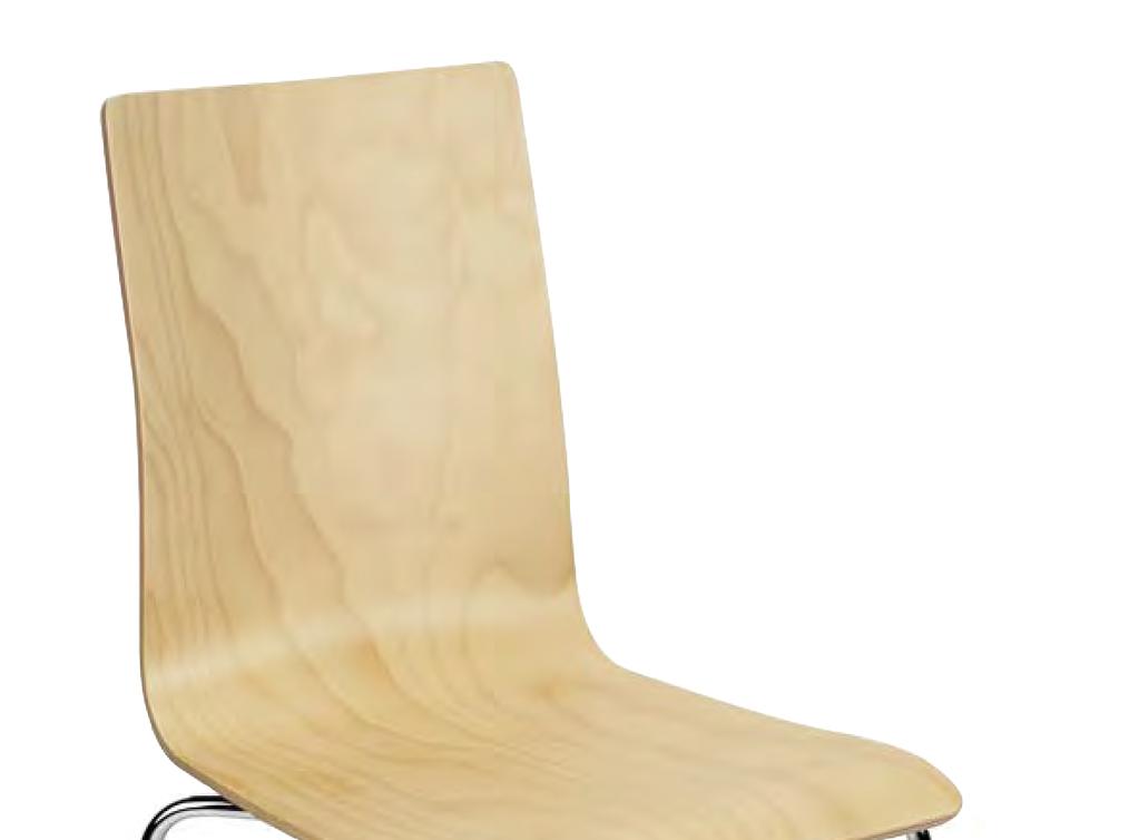 2 rodzajach ramy (wersja standardowa 4 nogi, wersja na płozie CFS ROD) D Gdy krzesło nie jest używane, istnieje możliwość zawieszenia krzesła na blacie stołu; gumowe