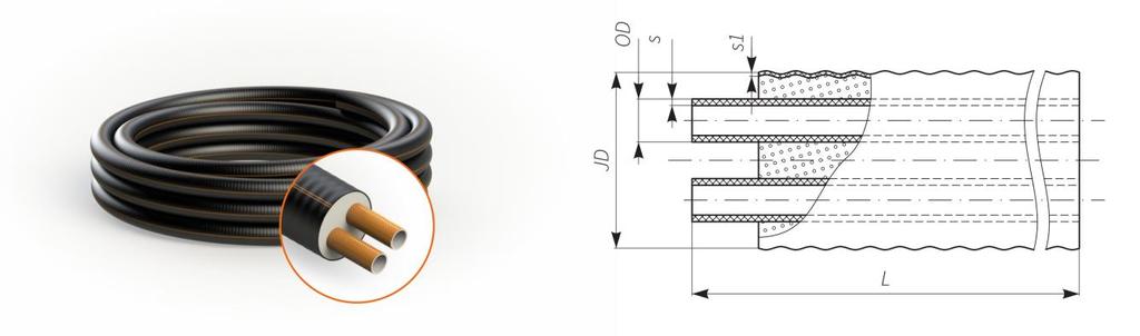 - 7 - A1.2 FibreFlex Pro DUO Max. temperatura pracy (pik): Max. ciśnienie pracy: Współczynnik przewodzenia ciepła +115 C 10 bar (16 bar) 0.