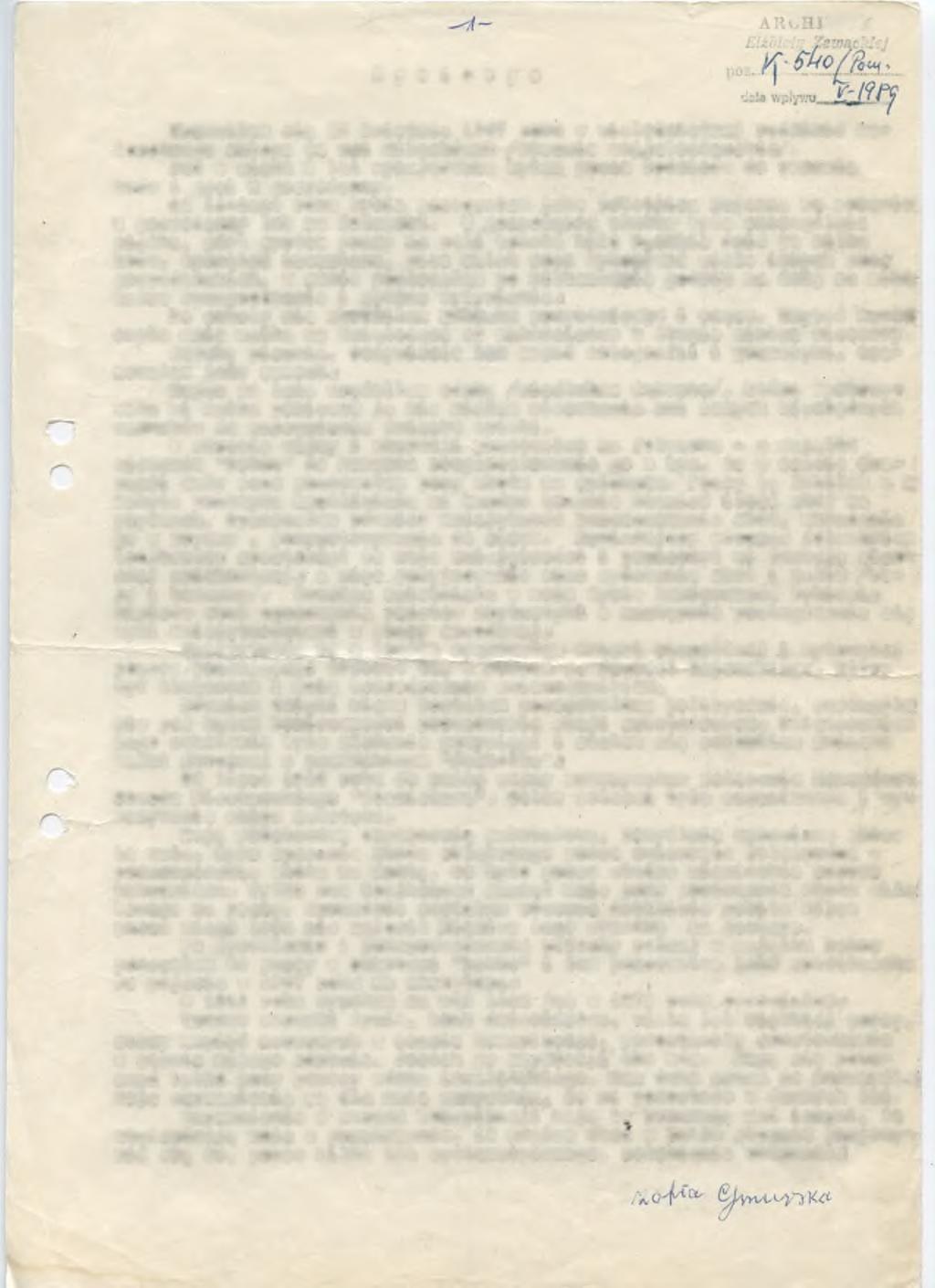 CHTWTJM J Życiorys Urodziłam się 23 kwietnia 1907 roku w wielodzietnej rodzinie małorolnego chłopa ire wal Mlłaehówek /obecnie wojjwłocławskie/.