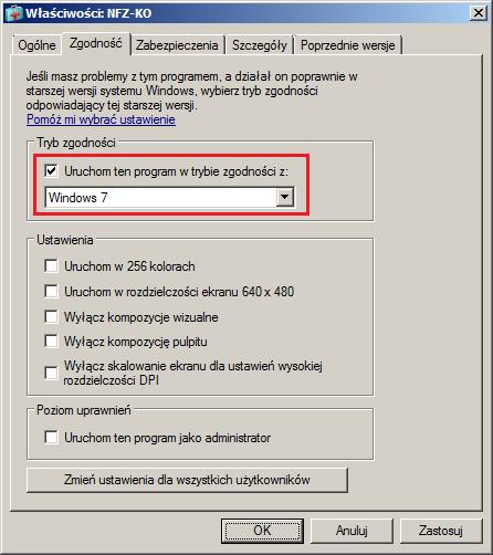 1 System Windows 10 W przypadku korzystania z systemu Windows10 przed rozpoczęciem pracy z programem NFZ-KO zalecane jest odpowiednie ustawienie parametrów aplikacji.