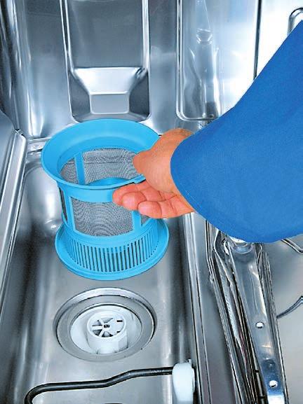 cykl mycia! Czysta praca: Głęboka komora mycia o dużych wymiarach jest łatwa do czyszczenia i mycia.