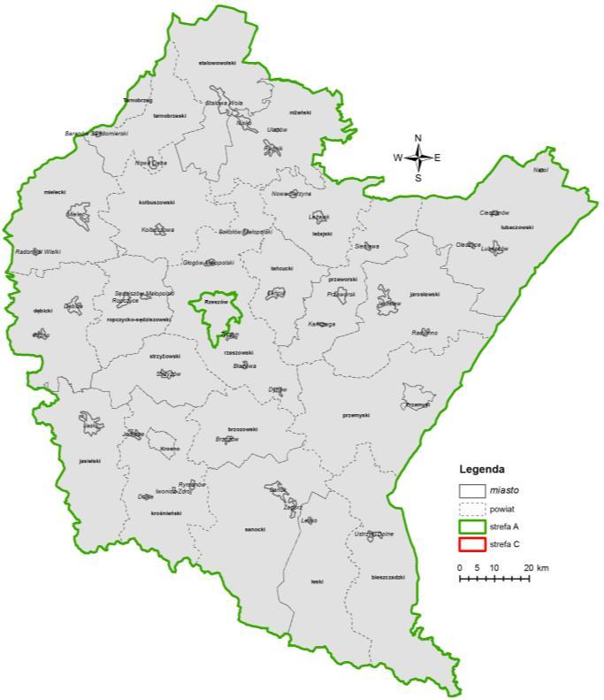 - wdrażanie dla rejonów przekroczeń w województwie podkarpackim naprawczych Programów ochrony powietrza w zakresie pyłu PM10 i PM2.