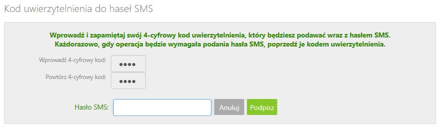 W momencie gdy kod uwierzytelnienia zostanie zdefiniowany, w oknie logowania do systemu po wpisaniu identyfikatora i hasła zostanie wyświetlone okno do wprowadzenia kodu