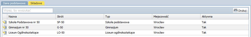 Do widoku danych składowych możesz przejść także klikając nazwę składowej na drzewie.