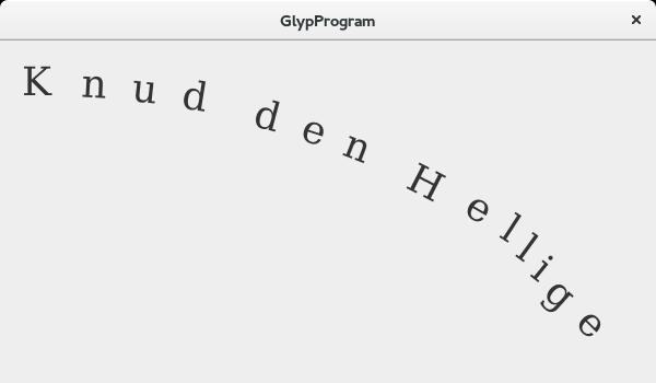 g2d.setrenderinghint(renderinghints.key_antialiasing, RenderingHints.VALUE_ANTIALIAS_ON); String str = "Knud den Hellige"; Font font = new Font("Serif", Font.