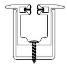 KARTA KATALOGOWA PRODUKTU Strona 4 z 5 Profil pióra C80 (materiał EN AW-3005 H47) Profil belki dolnej C80 Prowadnica