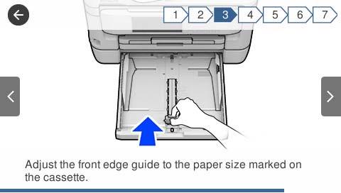 Podstawy korzystania z drukarki Wyświetlanie animacji Na ekranie LCD można wyświetlić animacje instrukcji obsługi, np. wkładania papieru lub usuwania zaciętego papieru.