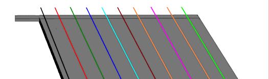 05 [m] 11 Trójwymiarowy Według programu model CFD VentZroby 10 10 [m] od wlotu ściany w osi zrobów ch. podśc.