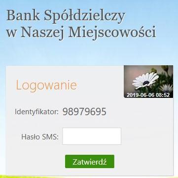 Autoryzacja mobilna W przypadku gdy Klient posiada Aplikację mobilną i ma włączoną metodę autoryzacji operacji jako autoryzację mobilną w trakcie logowania do systemu Internet Banking wyświetli się