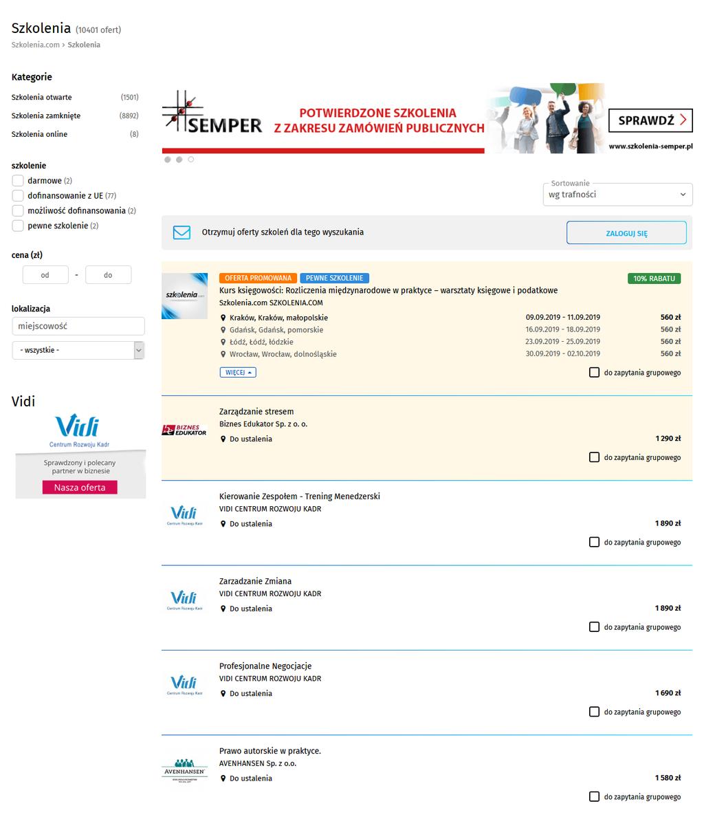 USŁUGI DODATKOWE WZMACNIAJĄCE SKUTECZNOŚĆ PUBLIKOWANEJ OFERTY