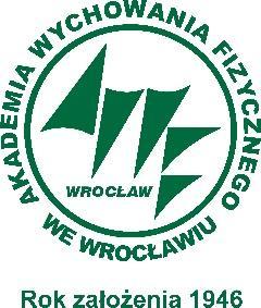 Akademia Wychowania Fizycznego we Wrocławiu al. Ignacego Jana Paderewskiego 35, 51-612 Wrocław CENNIK wynajmu obiektów/terenów sportowych i dydaktycznych Akademii Wychowania Fizycznego we Wrocławiu L.