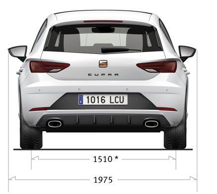 LEON DANE TECHNICZNE Benzyna 250 LEON 2.0 TSI Start&Stop 290 KM DSG Prędkość maksymalna (km/h) Dane na podstawie świadectw homologacji typu.