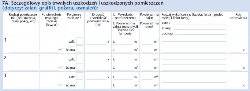 Należy wpisać markę, model, typ mienia Należy pamiętać o