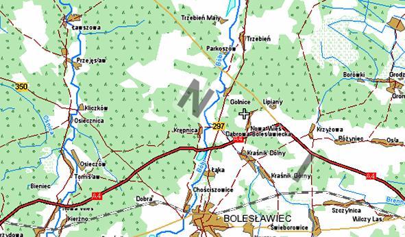 POŁOŻENIE NIERUCHOMOŚCI Trzebień Nieruchomość położona w centralnej części Trzebienia przy ul.