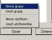 Program nie posiada żadnych ograniczeń, co do ilości obsługiwanych użytkowników oraz grup.