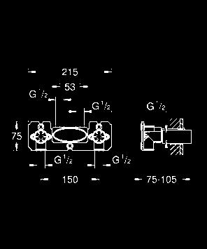 26 443 000 Rainshower System SmartControl 360 DUO Podtynkowy zestaw prysznicowy z termostatem przełącznik: deszczownica/ prysznic ręczny Rainshower 360 DUO deszczownica z poziomym ramieniem