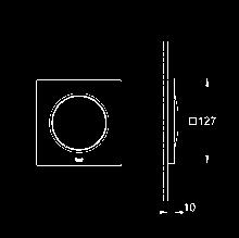 świetlny 127 x 127 mm na 1 moduł pełna paleta LED: delikatne światło ze zmiennymi kolorami wymagany element