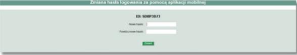 Użytkownik wprowadza Identyfikator użytkownika oraz to samo hasło tymczasowe, które otrzymał w wiadomości sms do pierwszego logowania. 2.