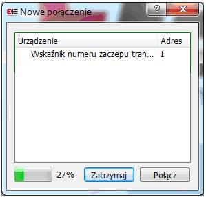 6.2. Konfiguracja portu komunikacyjnego Domyślnymi ustawieniami są: komunikacja poprzez port szeregowy protokół firmowy ZEG prędkość 115200 bps port COM szeregowy 8 bitów danych brak bitu parzystości