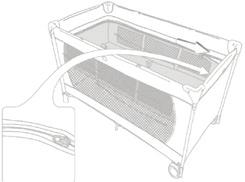 2. Separate the legs pulling them apart. Keep the central lock up. Otherwise handrails will not fit in the right place. 5.