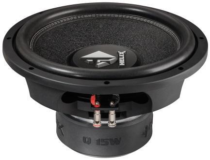 Q 15W SUBWOOFER 38CM 1000W Impedancja: 2 x 2Ω FS: 33Hz Głębokość montażowa: 198mm Skrzynia zamknięta: 60l