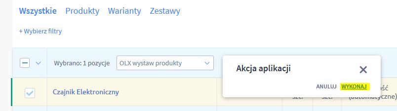 Pojawi się kolejne okienko gdzie klikamy Wykonaj 10.