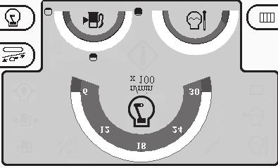 Na ekranie momentów obrotowych i obsługi wózka (Rysunek 22) wyświetlane są następujące informacje: Moc urządzeń obrotowych i wózka Procentowy moment obrotowy i moc do skręcania żerdzi skręconych