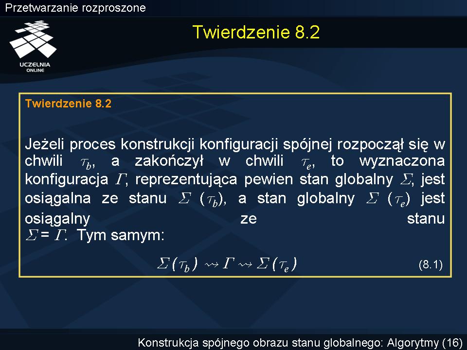 Twierdzenie 8.2 Twierdzenie 8.