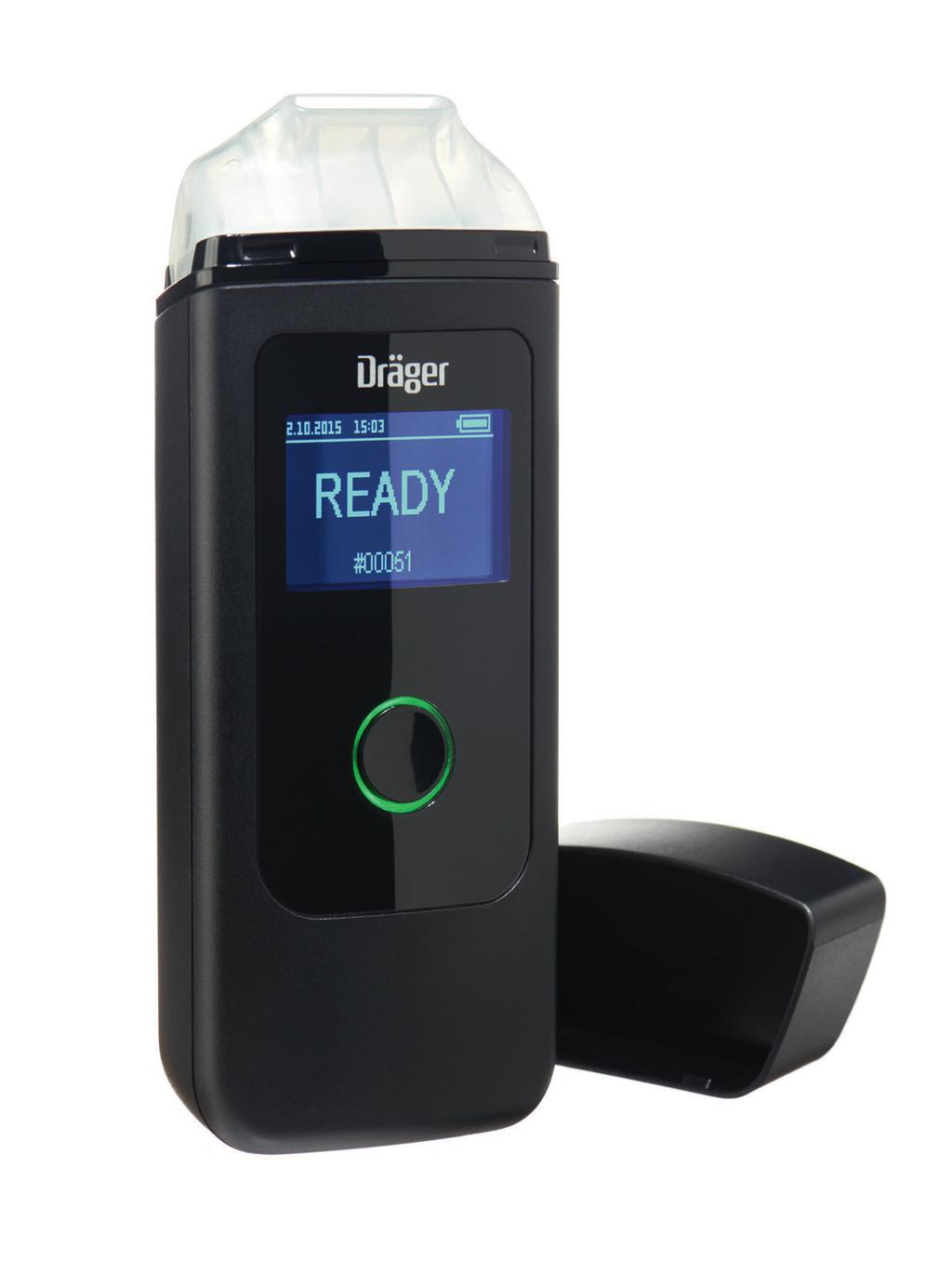 Dräger Alcotest 3820 Urządzenie do pomiaru zawartości alkoholu Analizator oddechu Dräger Alcotest 3820 pozwala odpowiedzialnym kierowcom zbadać zawartość alkoholu w wydychanym powietrzu i upewnić