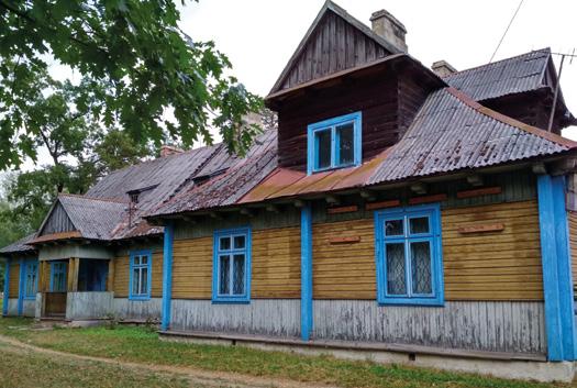 Z NASZEGO ŻYCIA Jeden z nielicznych przedwojennych domów WYCIECZKI NAD DAWNĄ GRANICĘ. HANCEWICZE Kolejnym punktem naszych wypraw nad dawną granicę są Hancewicze. To niewielkie poleskie miasteczko.