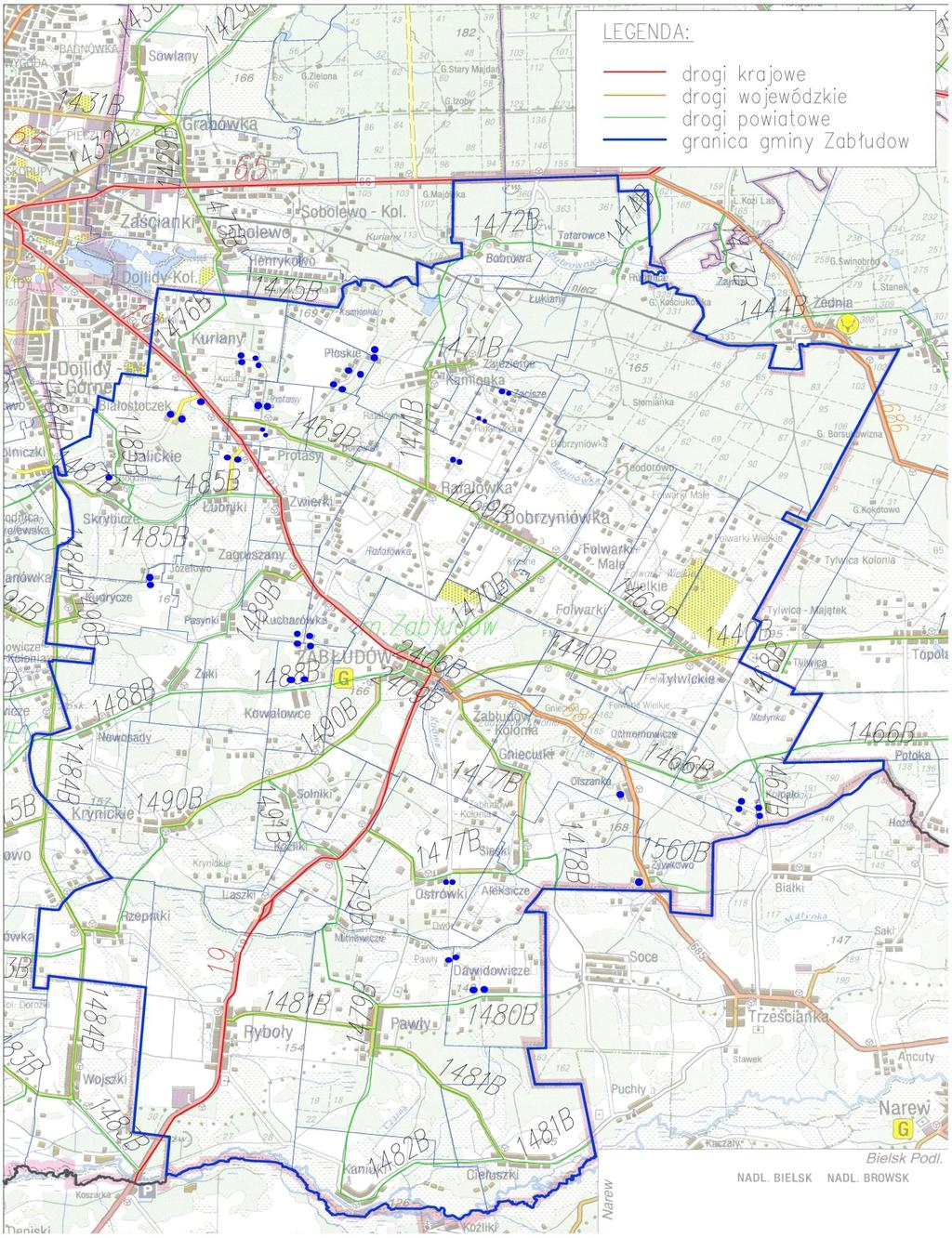 Załącznik nr 2 do Uchwały nr XVIII/152/2016 Rady Miejskiej w Zabłudowie z dnia 30 sierpnia2016r.