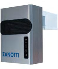 F GM Monoblok ścienny dla chłodnictwa niskoi średniotemperaturowego Do instalacji naściennej w małych i średniej wielkości mroźniach i chłodniach Szybka instalacja stelażowa na ścianie w chłodni,