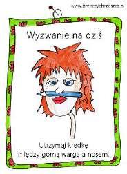 uśmiechamy pokazując zęby,