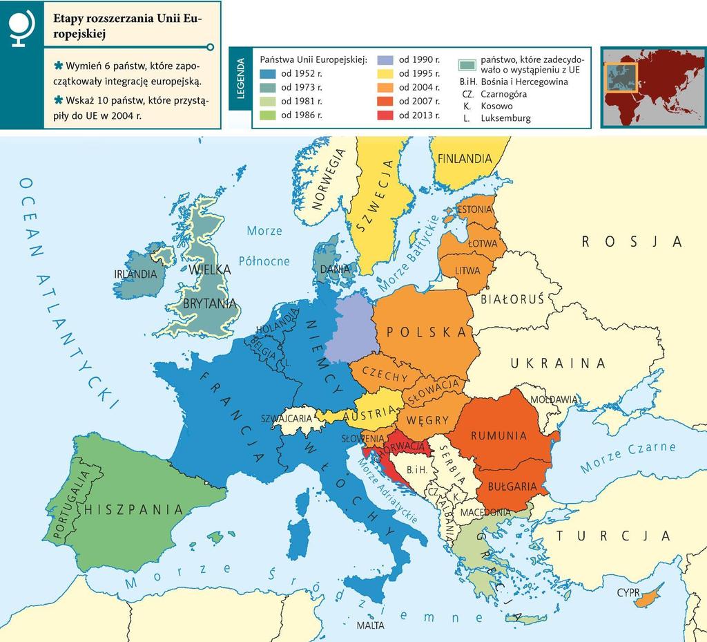 integracji europejskiej i rozwoju Unii Europejskiej.