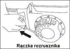 Obsługa zagęszczarki Aby uruchmić silnik należy: ustawić przełącznik zapłnu w pzycji "WŁ", twrzyć zawór paliwa, ustawić regulatr przepustnicy w 1/3 maksymalnej prędkści brtwej, ustawić ssanie.