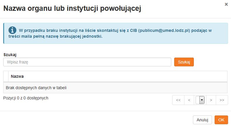 DZIAŁALNOŚĆ EKSPERCKA 1. Należy wprowadzić nazwę zespołu eksperckiego. 2.