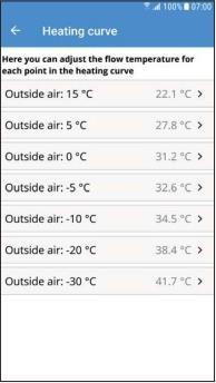 głównego Heating Advanced settings By skonfigurować