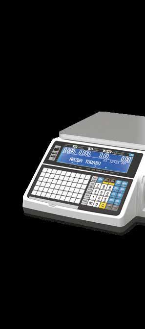 26 Wagi sklepowe / Wagi drukujące etykiety / CAS CL5200 N Nowy, ergonomiczny wyświetlacz z podświetleniem łatwość odczytu danych dotyczących ważonego produktu Duża pojemność pamięci asortymentów PLU
