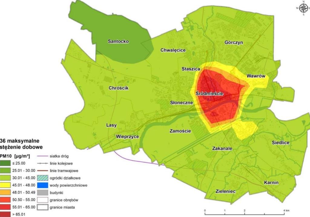 Tlenek węgla (CO) W 2018 roku nie odnotowano na terenie miasta Gorzowa Wielkopolskiego przekroczeń stężenia benzenu w powietrzu.