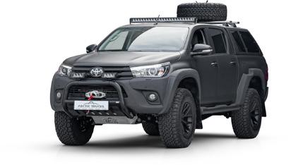 Toyota Hilux w wersji Arctic Truck to modyfikacja pojazdów z napędem 4x4 przeznaczona do użytku w szczególnie trudnych warunkach.