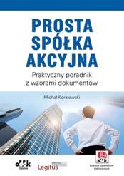 Wzory dokumentów, zebrane w 15 rozdziałach, prowadzą Czytelnika od momentu przygotowania umowy lub aktu założycielskiego, poprzez etap spółki w organizacji i ustanowienie władz, aż do jej rozwiązania