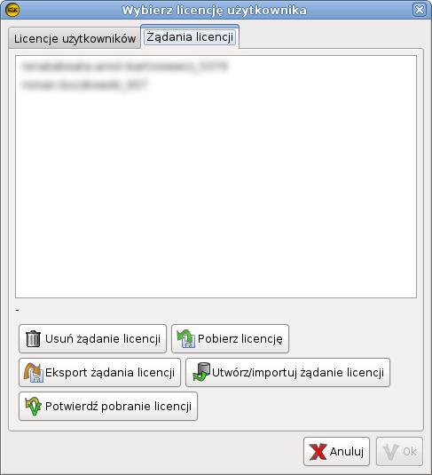 Przygotowanie do dnia wyborów Aby wytworzyć licencję bezpośrednio w kalkulatorze należy uruchomić kalkulator i w otwartym oknie "Żądania licencji" użyć przycisku <<