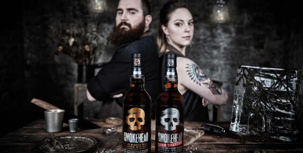 SMOKEHEAD Smokehead to whisky będąca marką firmy Ian Macleod Distillers, jednej z ostatnich szkockich firm zajmującej się whisky; która
