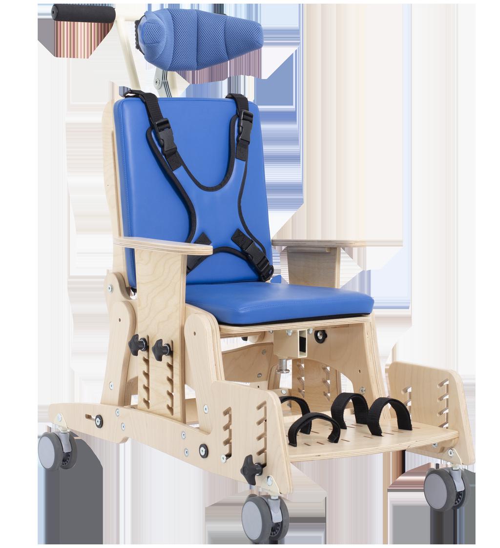 KIDOO HOME wózek specjalny Wózek specjalny KIDOO HOME doskonale sprawdza się podczas terapii i zabawy, a także innych codziennych aktywności takich jak nauka czy spożywanie posiłków.
