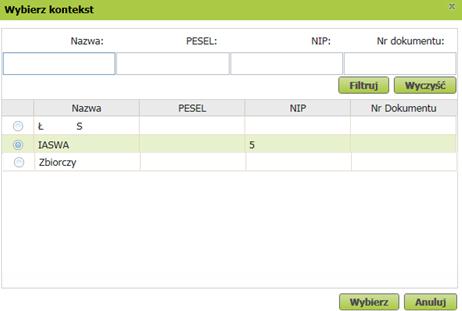 5. Należy wskazać instytucję, w kontekście której