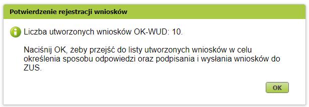 przejdzie do kroku 5 kreatora i zaprezentuje listę