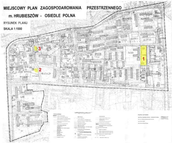 7) miejscowy plan zagospodarowania przestrzennego miasta Hrubieszowa - osiedle Polna zatwierdzony uchwałą Nr