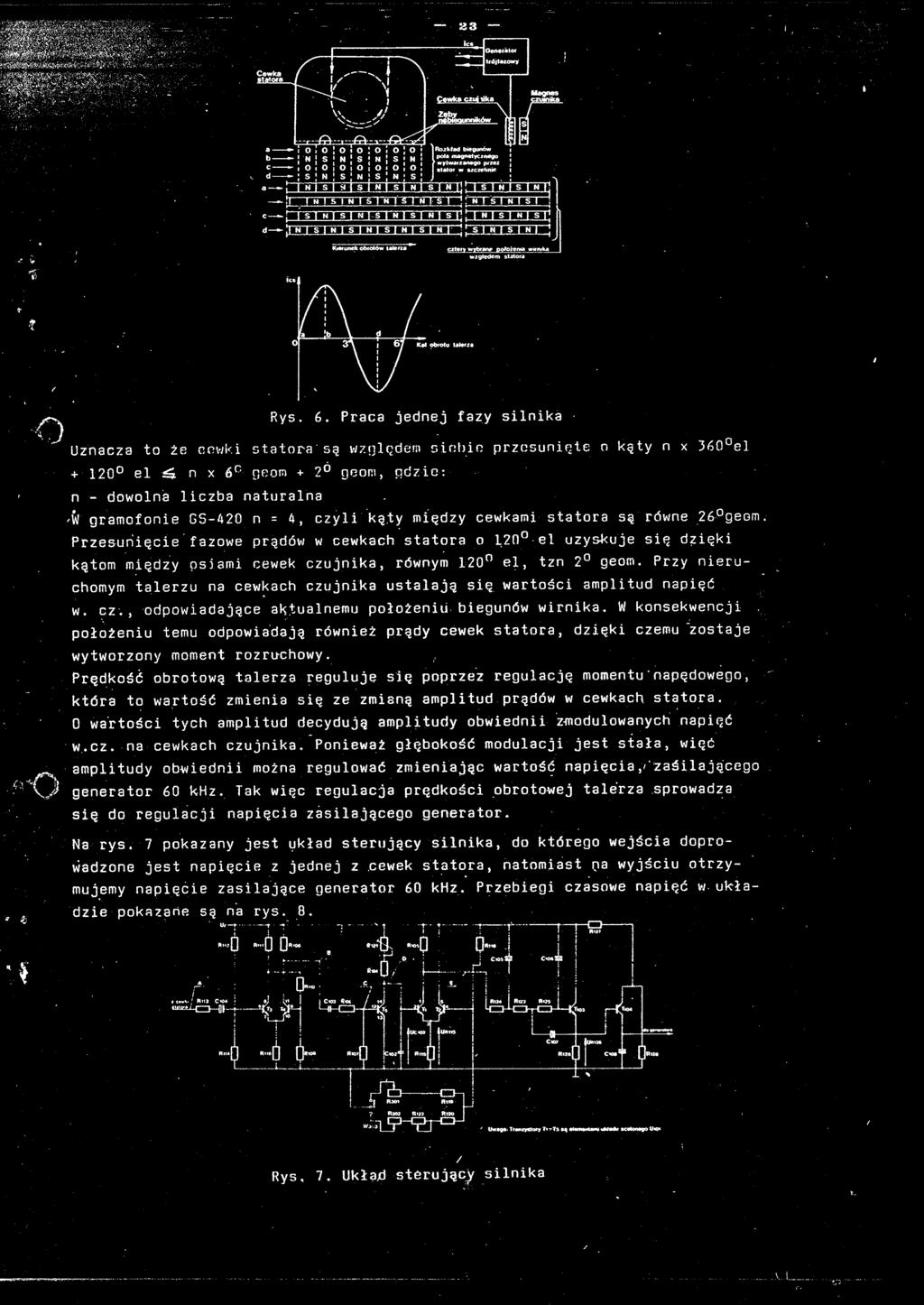 GS-420 n= 4, czyli katy miedzy cewkami statora sq rdéwne 26 geom.