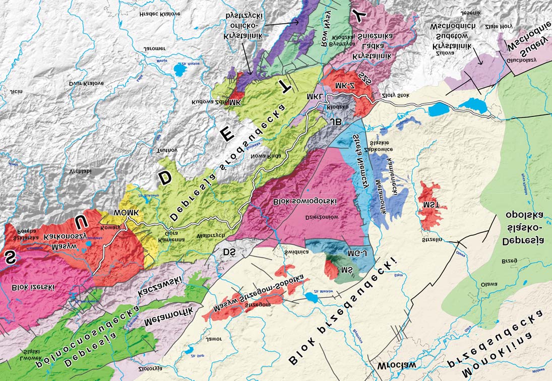 Zarys budowy geologicznej Sudetów i ich przedpola Fig. 2.